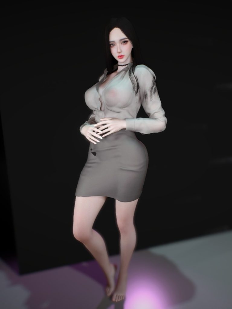 Office Lady Suit Outfit-888