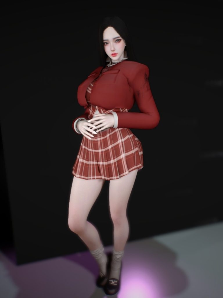 Scintillating School Set Outfit-888